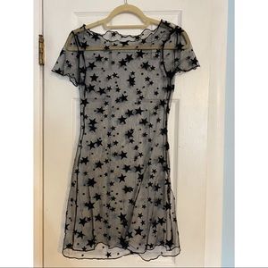 Sheer Star Mini Dress | Size S